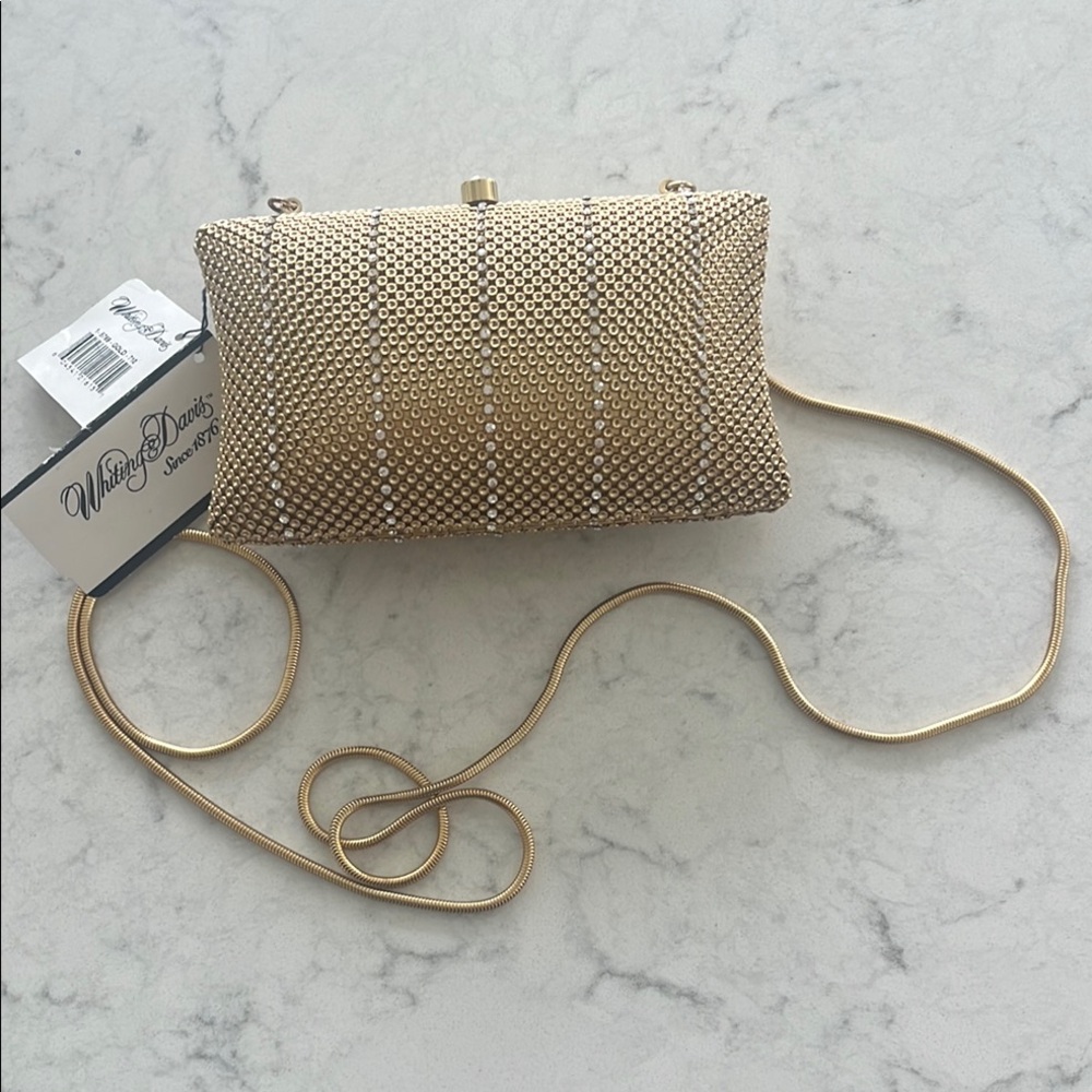 Whiting & Davis Gold Evening Bag